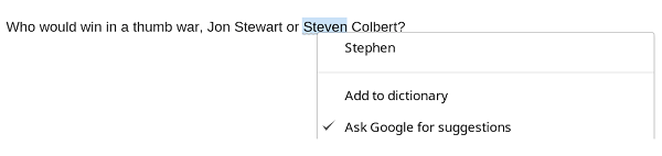 Dictionary of Google Chrome