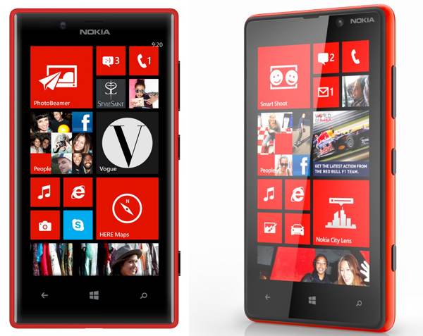 Nokia Lumia 720 Vs Nokia Lunia 820