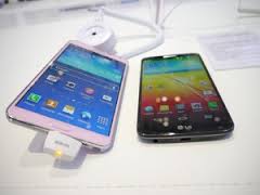 Samsung Galaxy Note 3 and the LG G2