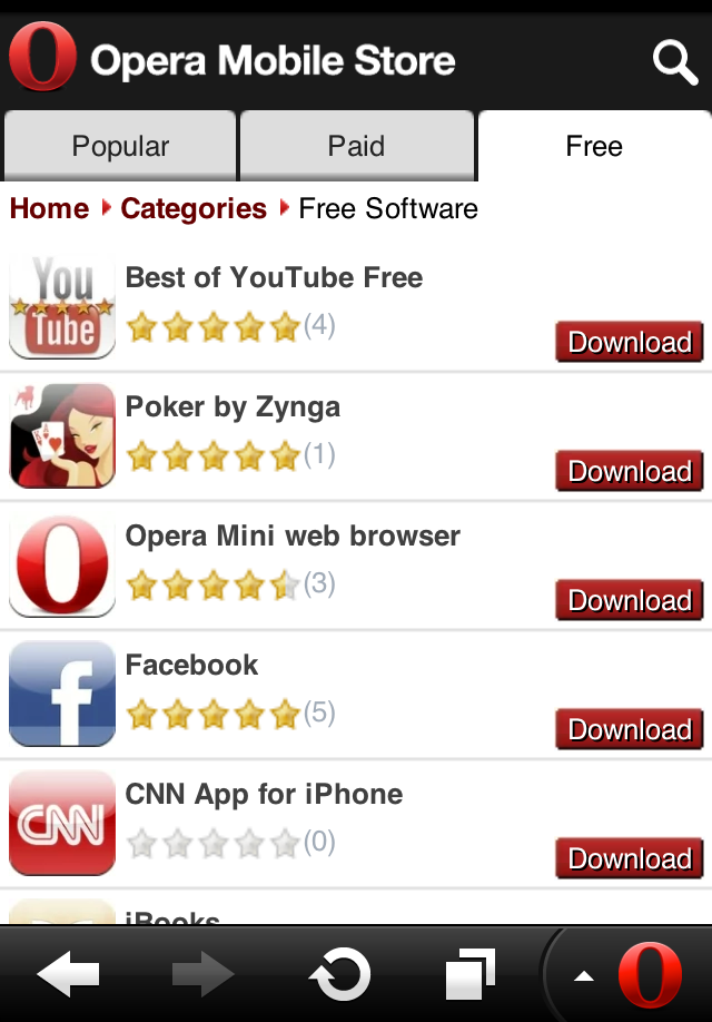 Opera Mobile Apps